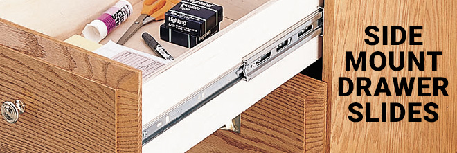 Side mount drawer slides