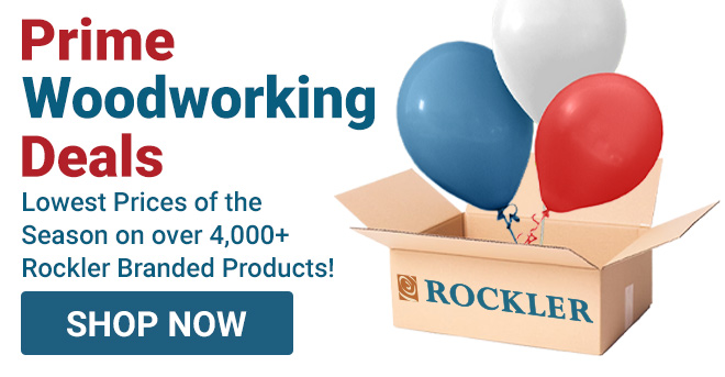 Shop Rockler's Prime Woodworking Deals