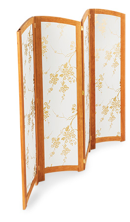 Black cherry room divider