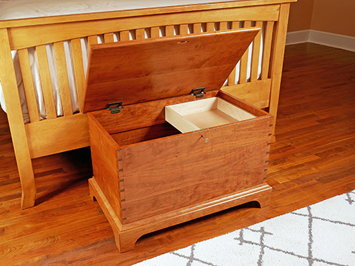 Chris Marshall's cherry blanket chest