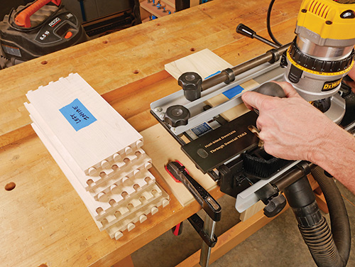 Cutting multiple parts with a dovetail jig