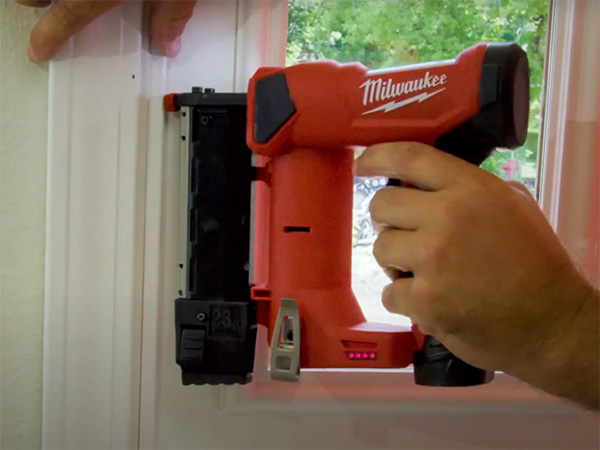 Milwaukee cordless nail gun