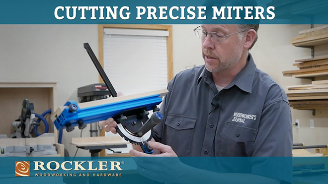 Using gauge to cut miters