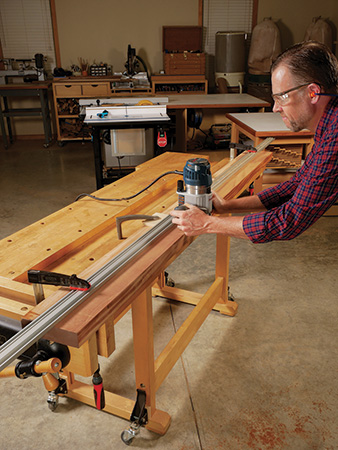 Flattening board with router instead of a jointer