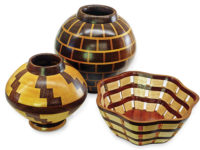 Scroll sawn segmented bowls