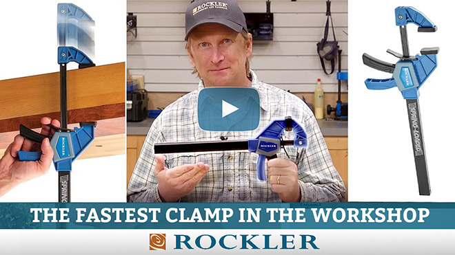 Quick look at the Rockler one handed bar clamp